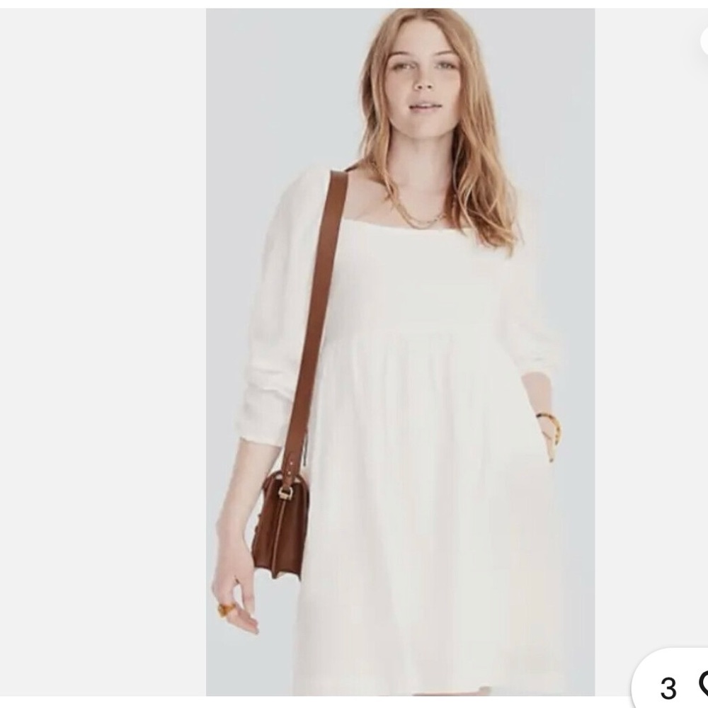 J. Crew White Mini Dress